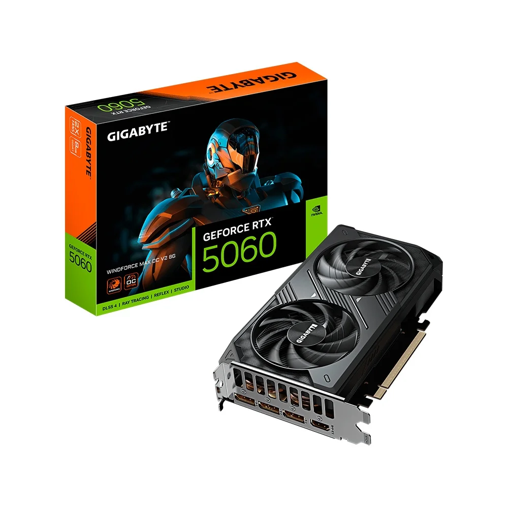 Placa de Vídeo GIGABYTE RTX 5060 Ti Windforce Max OC 8G