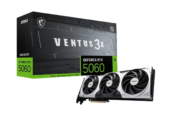 Placa de Vídeo MSI GeForce RTX 5060 Ventus 8GB OC 3X